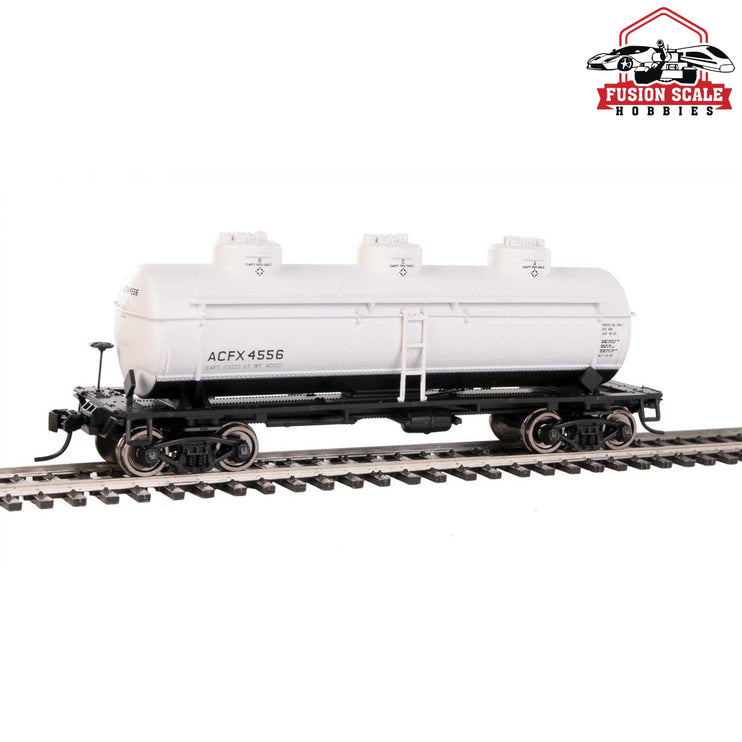 Walthers Mainline HO Scale 36' 3-Dome Tank Car Ready to Run ACFX #4556