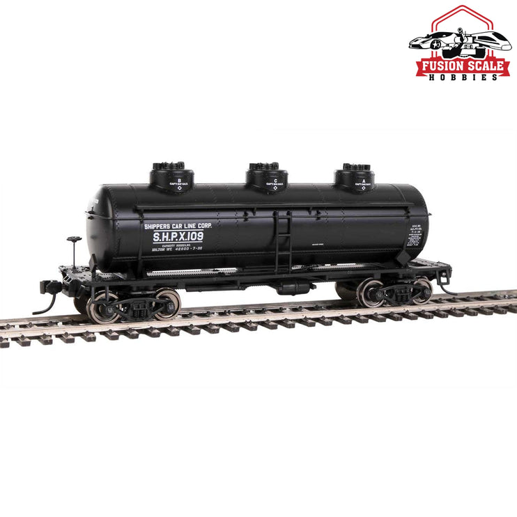 Walthers Mainline HO Scale 36' 3-Dome Tank Car Ready to Run SHPX #109