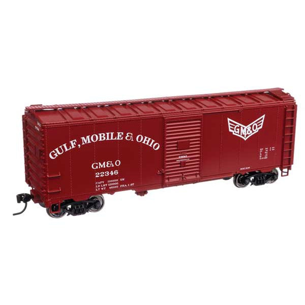 Walthers Mainline HO Scale 40' Association of American Railroads 1944 Boxcar Gulf Mobile & Ohio #22346