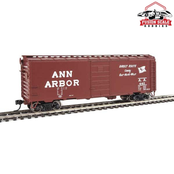 Walthers Mainline HO Scale 40' PS-1 Boxcar Ready to Run Ann Arbor #440