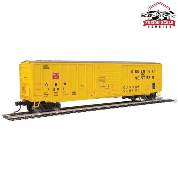 Walthers Mainline HO Scale 50' ACF Exterior Post Boxcar Ready to Run Green Bay & Western #7507