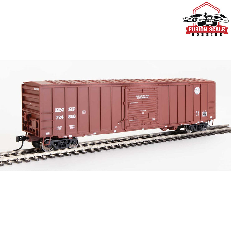 Walthers Mainline HO Scale 50' ACF Exterior Post Boxcar Ready to Run Burlington Northern Santa Fe #724858