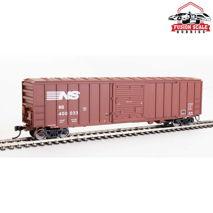 Walthers Mainline HO Scale 50' ACF Exterior Post Boxcar Ready to Run Norfolk Southern #400033 (Boxcar Red)