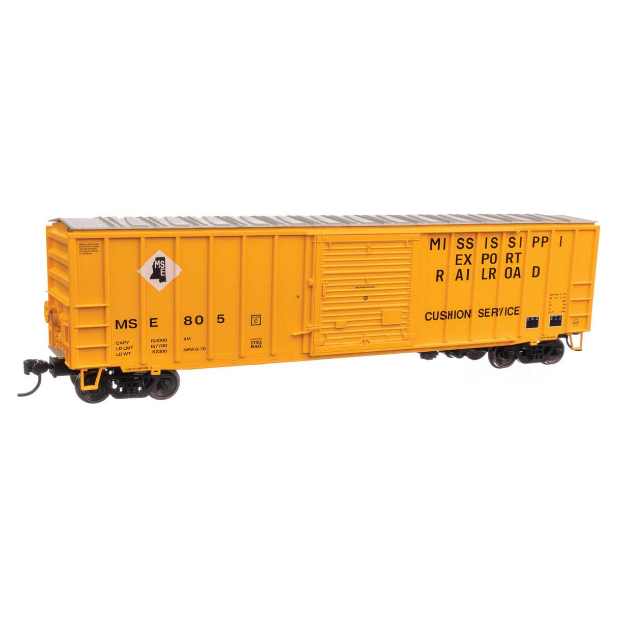 Walthers Mainline HO Scale Mississippi Export Railroad MSE #805 50' ACF Exterior Post Boxcar