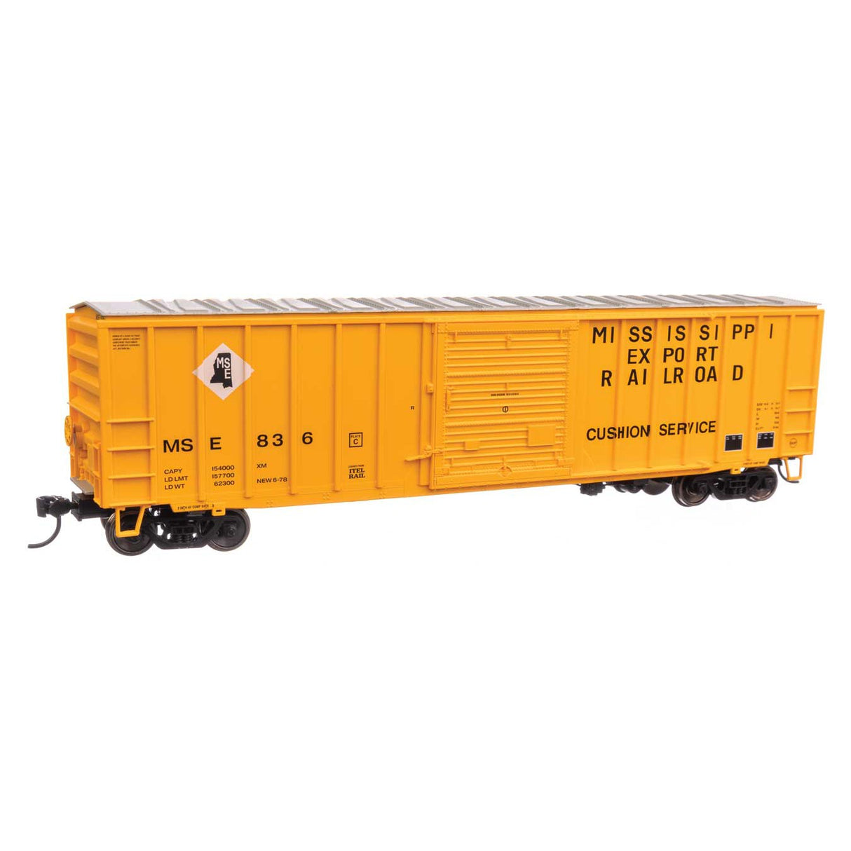 Walthers Mainline HO Scale Mississippi Export Railroad MSE #836 50' ACF Exterior Post Boxcar