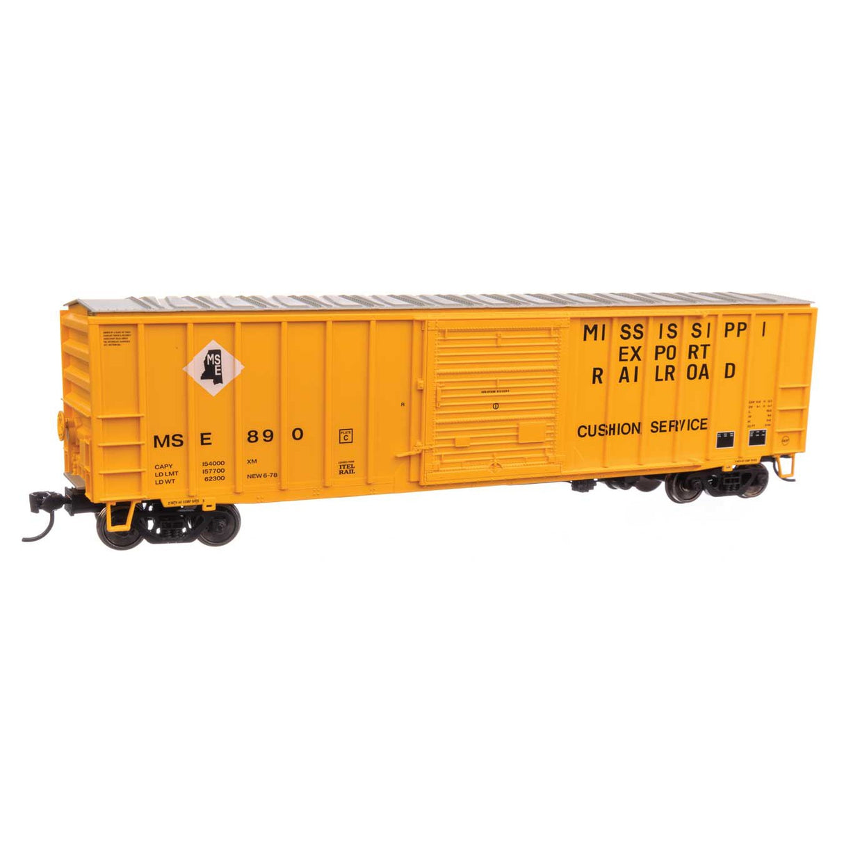 Walthers Mainline HO Scale Mississippi Export Railraod MSE #890 50' ACF Exterior Post Boxcar