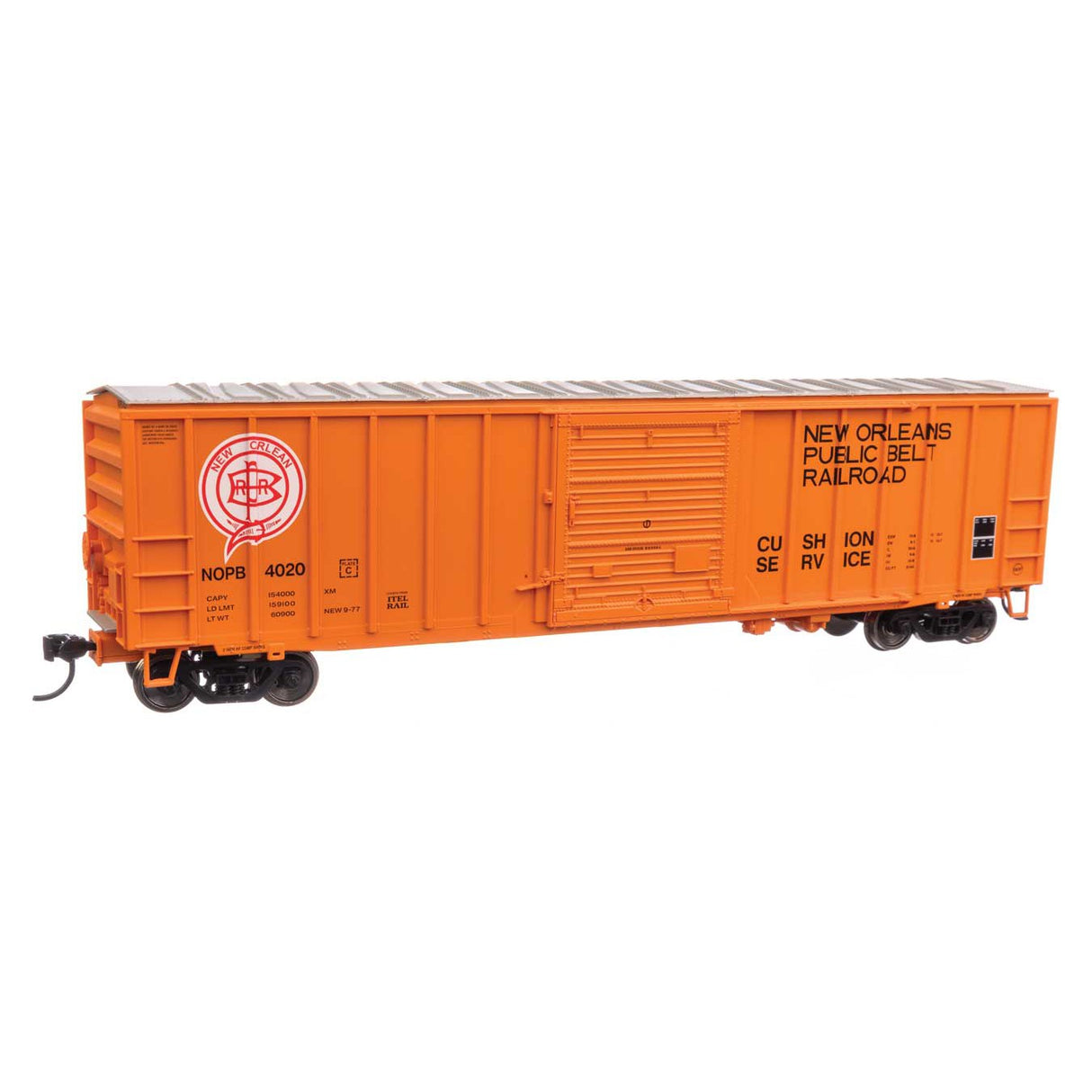 Walthers Mainline HO Scale New Orleans Public Belt Railroad #4020 50' ACF Exterior Post Boxcar