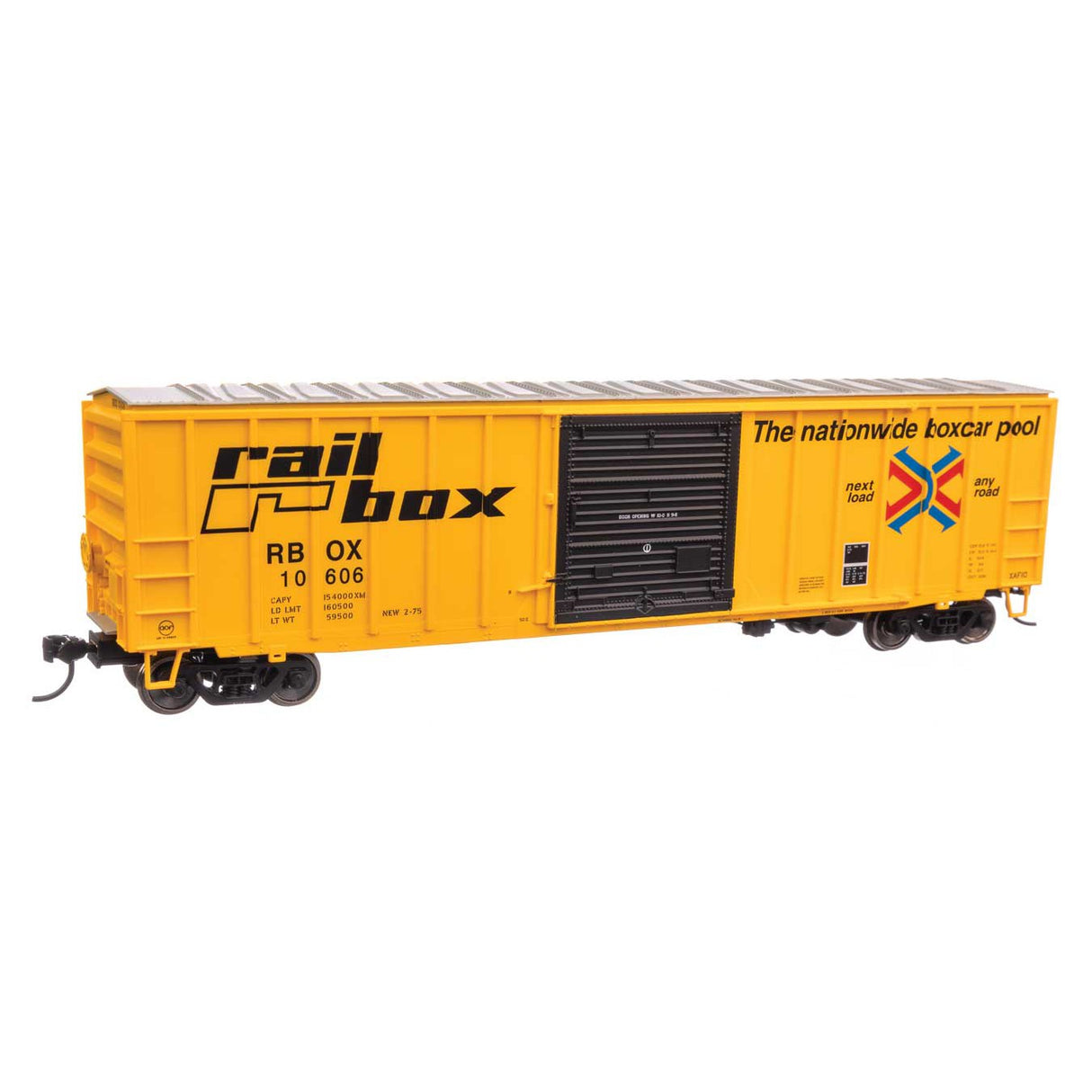 Walthers Mainline HO Scale Railbox RBOX #10606 50' ACF Exterior Post Boxcar