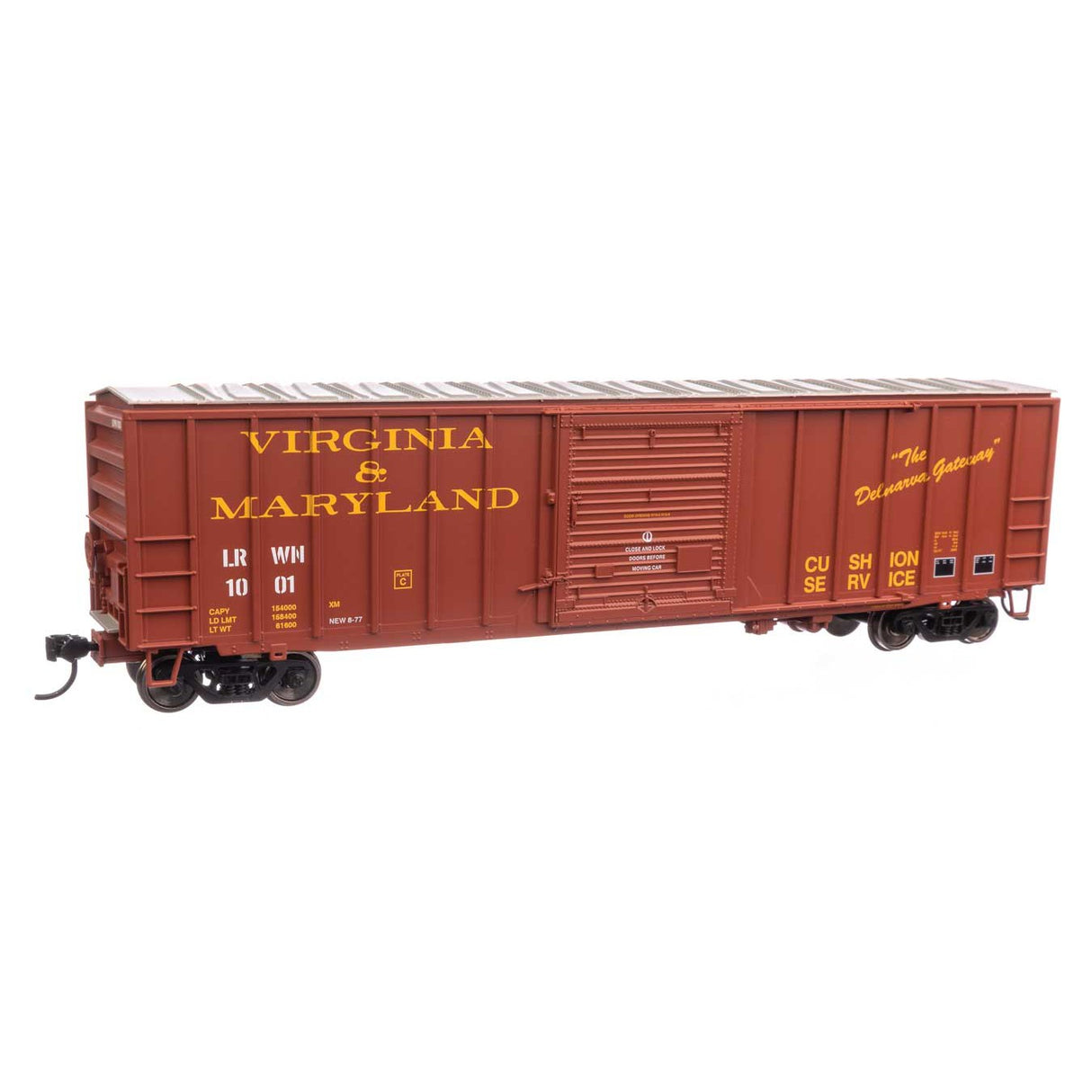 Walthers Mainline HO Scale Virginia & Maryland LRWN #1001 50' ACF Exterior Post Boxcar