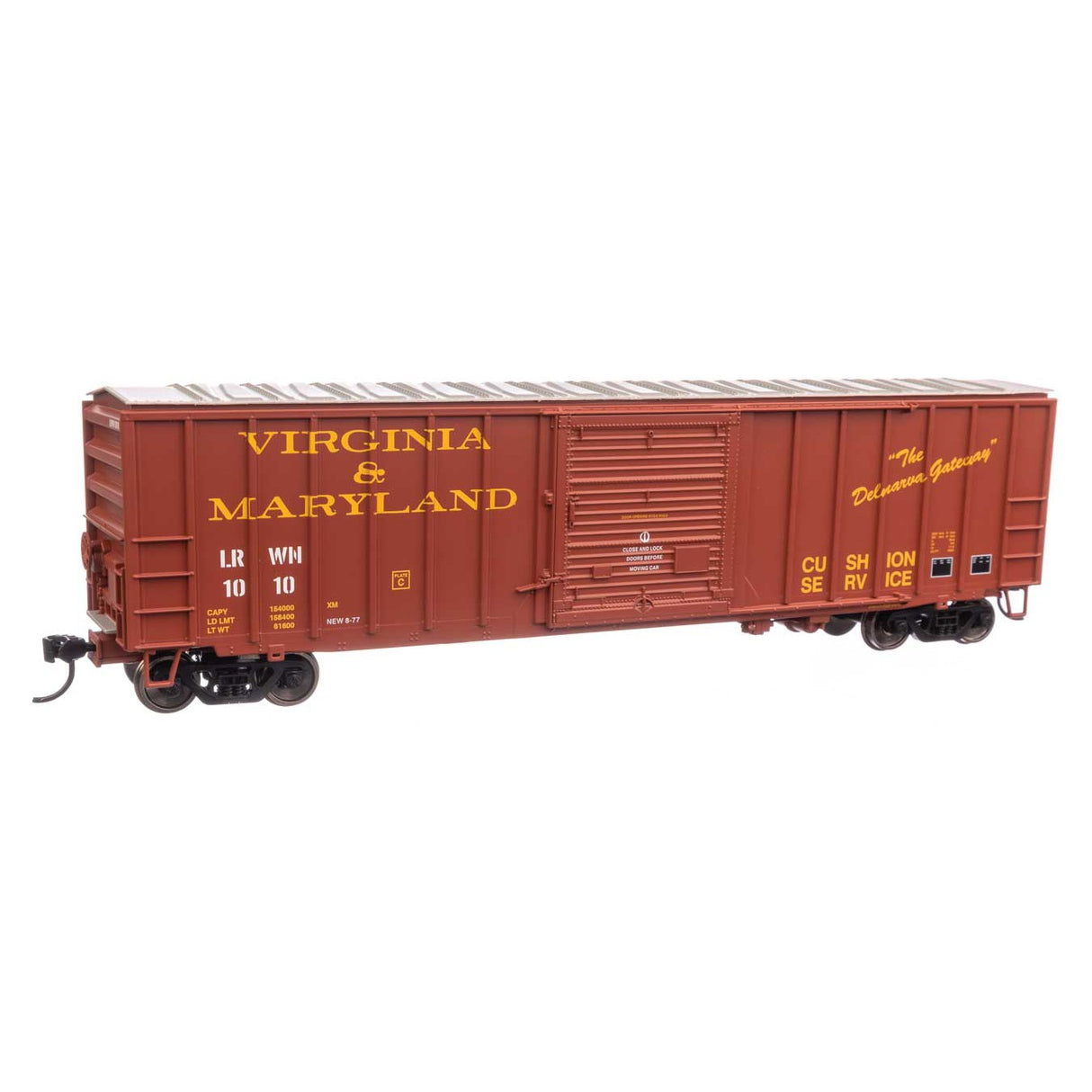 Walthers Mainline HO Scale Virginia & Maryland LRWN #1010 50' ACF Exterior Post Boxcar