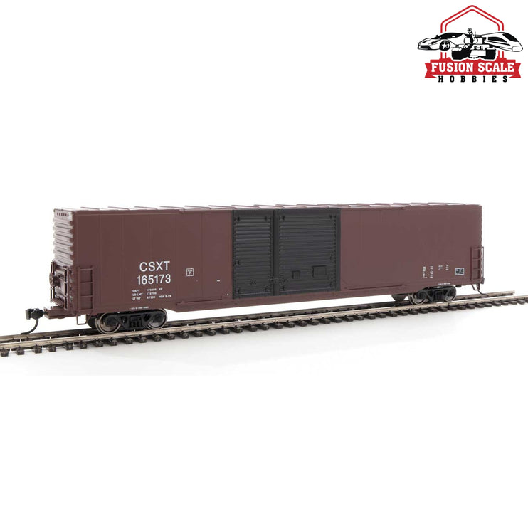 Walthers Mainline HO Scale 60' Pullman-Standard Auto Parts Boxcar (10' and 6' doors) Ready to Run CSX Transportation #165173