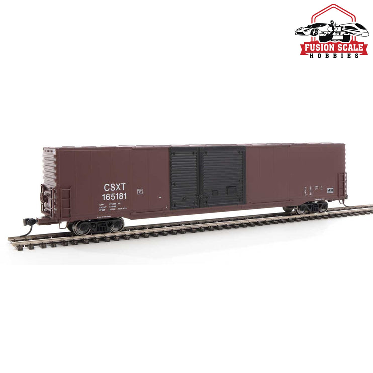 Walthers Mainline HO Scale 60' Pullman-Standard Auto Parts Boxcar (10' and 6' doors) Ready to Run CSX Transportation #165181