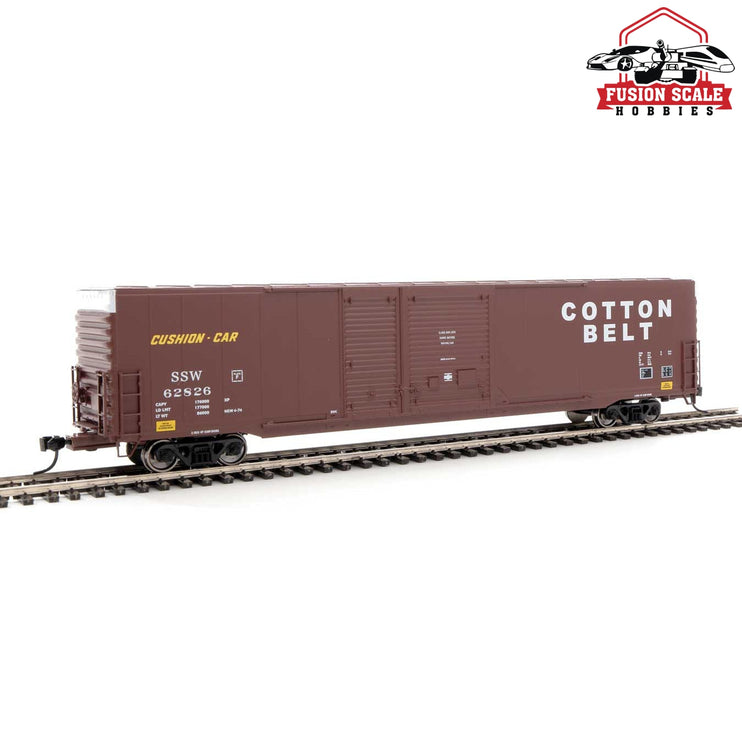 Walthers Mainline HO Scale 60' Pullman-Standard Auto Parts Boxcar (10' and 6' doors) Ready to Run Cotton Belt(TM) St. Louis South Western(TM) #62826