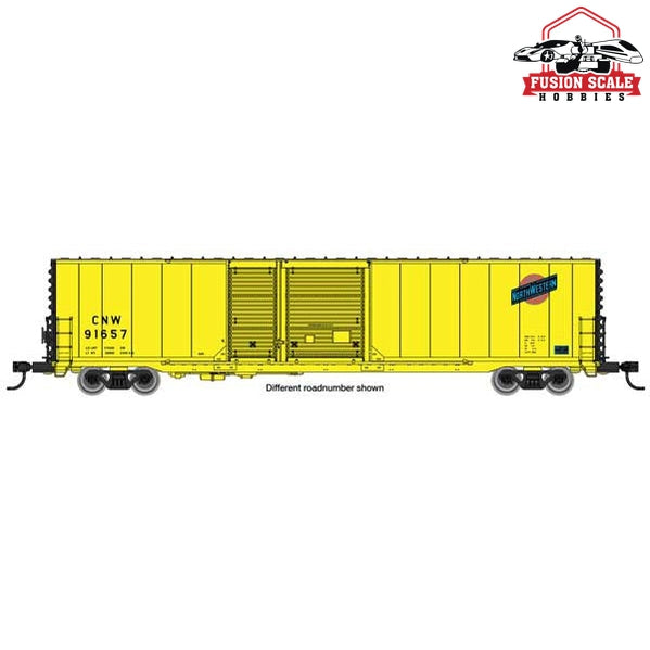 Walthers Mainline HO Scale 60' Pullman-Standard Auto Parts Boxcar (10' and 6' doors) Ready to Run Chicago & North Western(TM) #91680