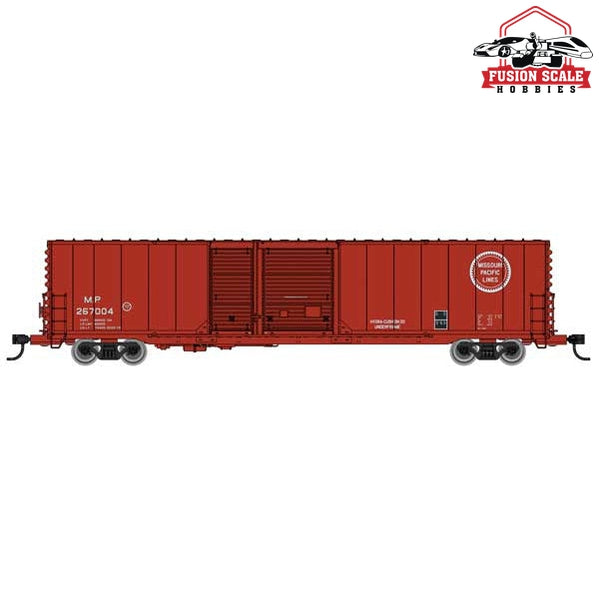 Walthers Mainline HO Scale 60' Pullman-Standard Auto Parts Boxcar (10' and 6' doors) Ready to Run Missouri Pacific(TM) #267004