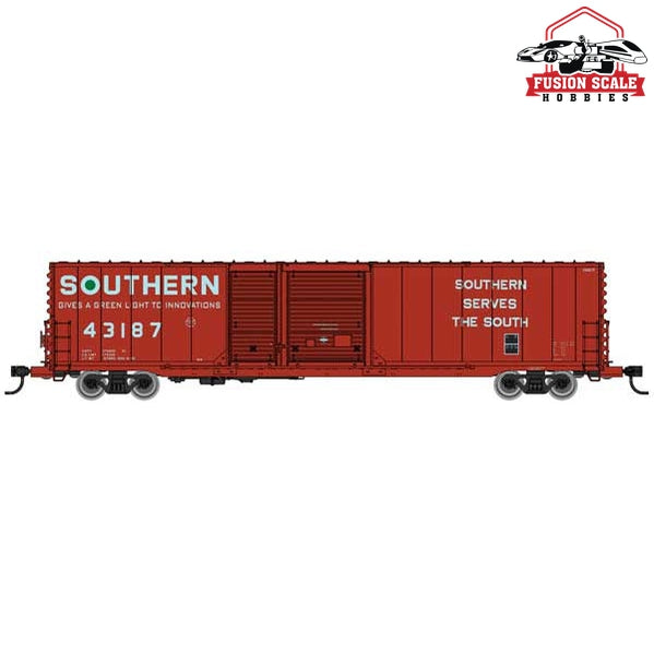 Walthers Mainline HO Scale 60' Pullman-Standard Auto Parts Boxcar (10' and 6' doors) Ready to Run Southern #43187