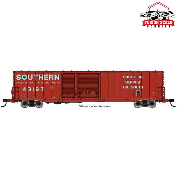 Walthers Mainline HO Scale 60' Pullman-Standard Auto Parts Boxcar (10' and 6' doors) Ready to Run Southern #43246