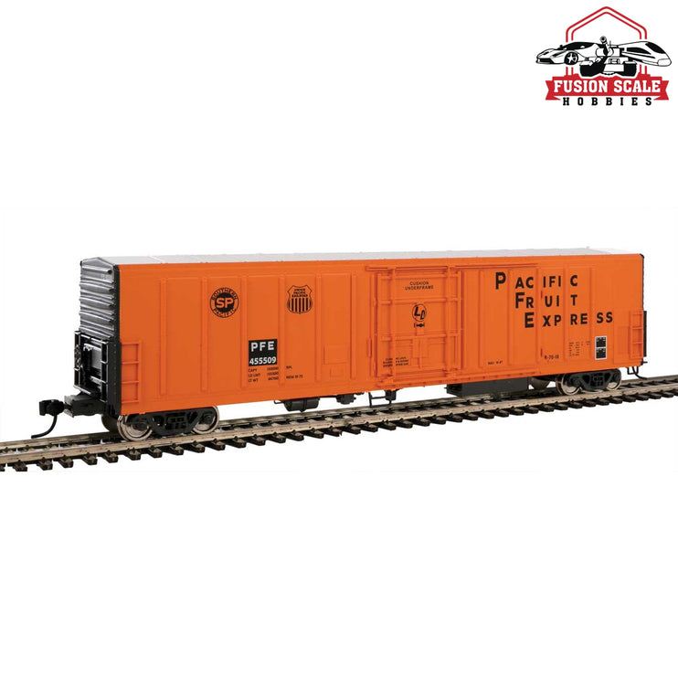 Walthers Mainline HO Scale 57' Mechanical Reefer Ready to Run Pacific Fruit Express(TM) #455509 (orange, black, white)