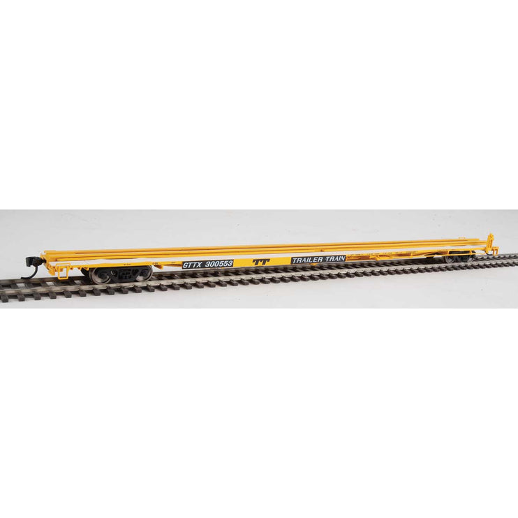 Walthers Mainline 85' General American G85 Flatcar GTTX (Yellow) #300553