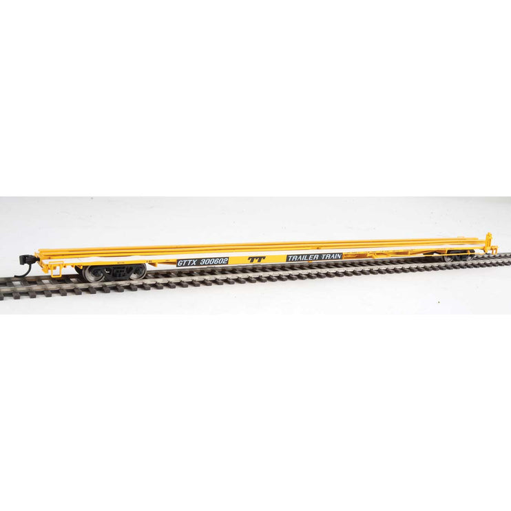 Walthers Mainline 85' General American G85 Flatcar GTTX (Yellow) #300602