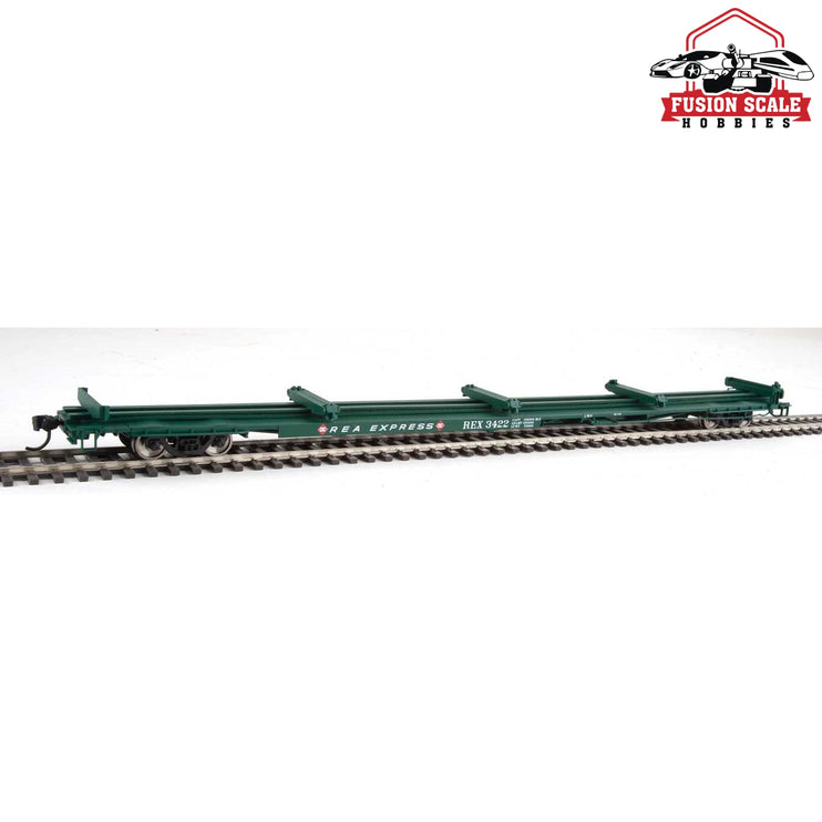 Walthers Mainline HO Scale 85' General American G85 Flatcar Ready to Run Railway Express Agency #3422