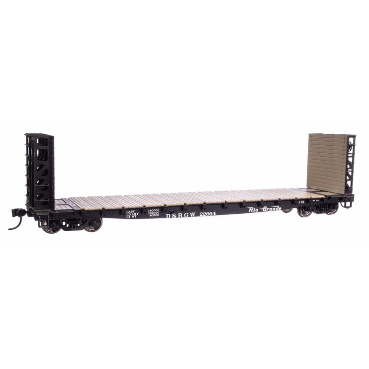 Walthers Mainline HO Scale Denver & Rio Grande Western 22664 53' GSC Bulkhead Flatcar