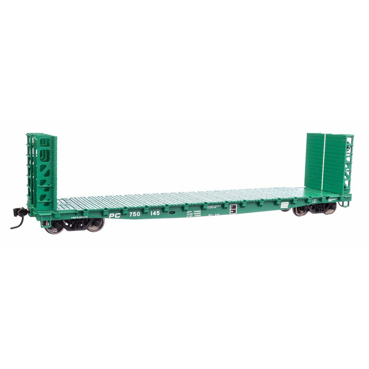 Walthers Mainline HO Scale Penn Central 750145 53' GSC Bulkhead Flatcar