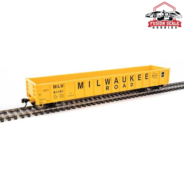 Walthers Mainline HO Scale 53' Railgon Gondola Ready To Run Milwaukee Road #81181