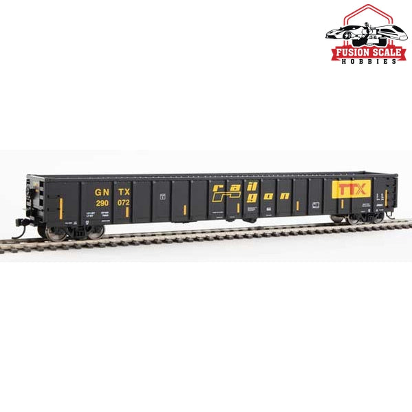 Walthers Mainline HO Scale 68' Railgon Gondola Ready To Run Railgon GNTX #290072