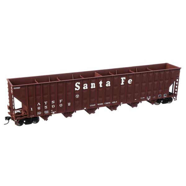 Walthers Mainline 73'3" Greenville 7,000 Cubic Foot Wood Chip Hopper Atchison, Topeka & Santa Fe #165002