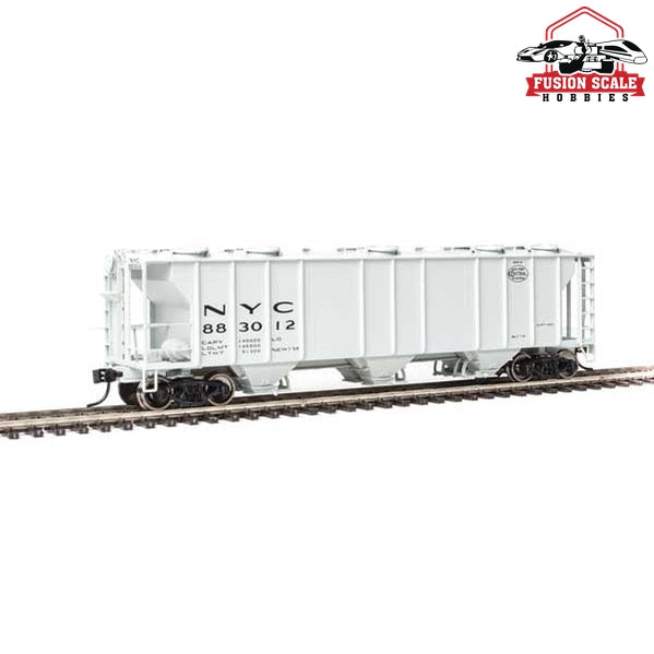 Walthers Mainline HO Scale 50' Pullman-Standard PS-2 2893 3-Bay Covered Hopper Ready to Run New York Central #883012