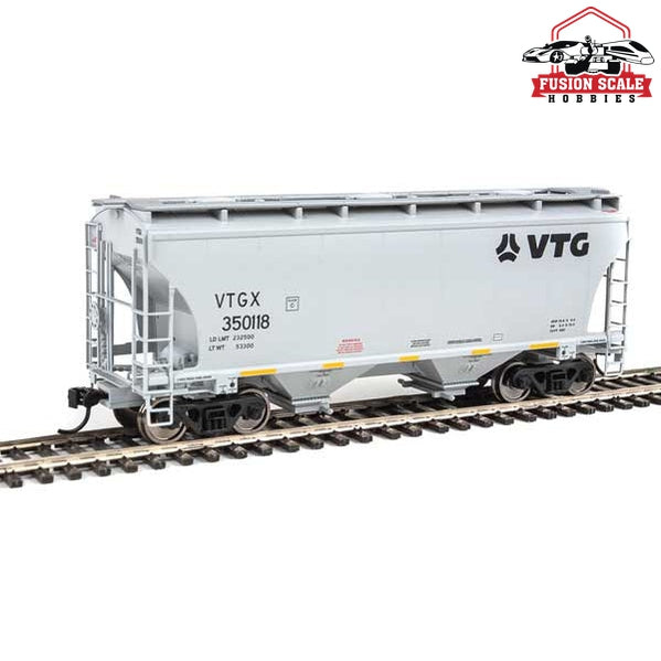 Walthers Mainline HO Scale 39' Trinity 3281 2-Bay Covered Hopper Ready to Run VTG North America VTGX #350118