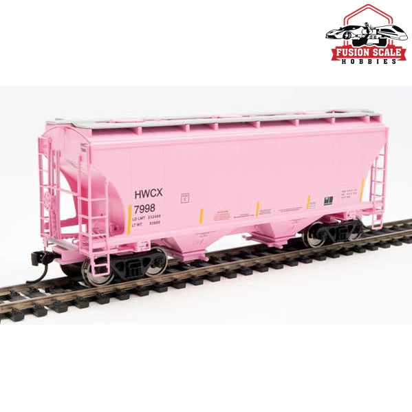 Walthers Mainline HO Scale 39' Trinity 3281 2-Bay Covered Hopper Ready to Run Halliburton HWCX #7998