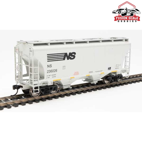 Walthers Mainline HO Scale 39' Trinity 3281 2-Bay Covered Hopper Ready to Run Norfolk Southern #236026