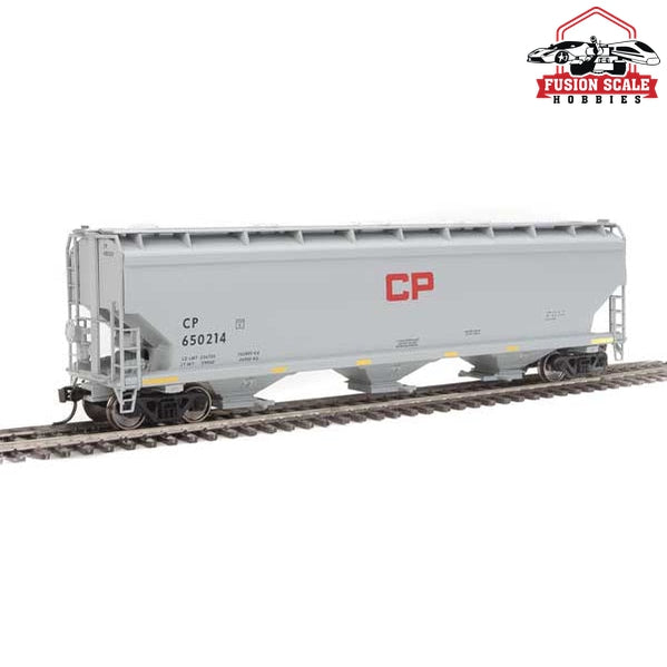 Walthers Mainline HO Scale 60' NSC 5150 3-Bay Covered Hopper Ready to Run Canadian Pacific #650214