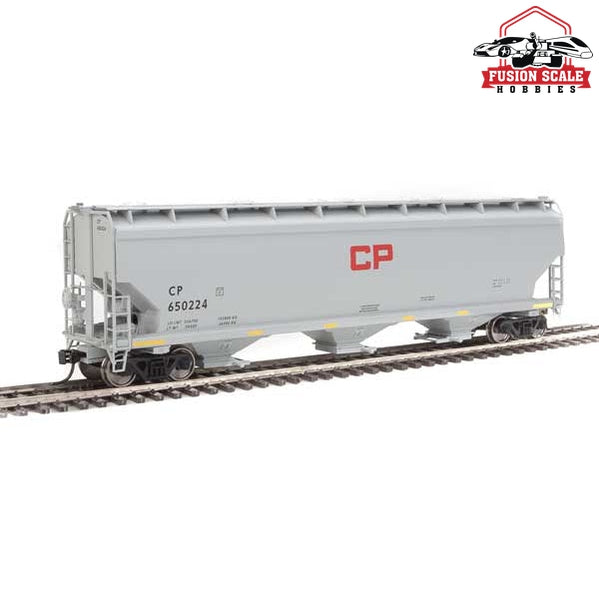 Walthers Mainline HO Scale 60' NSC 5150 3-Bay Covered Hopper Ready to Run Canadian Pacific #650224