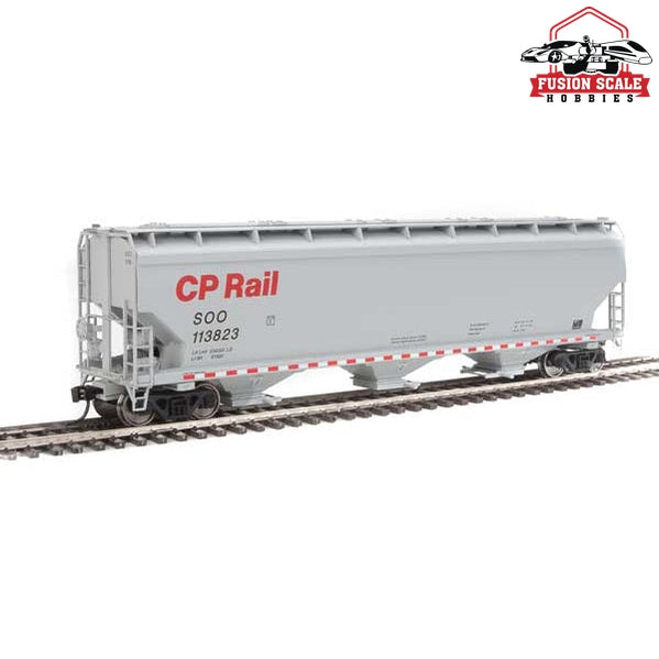 Walthers Mainline HO Scale 60' NSC 5150 3-Bay Covered Hopper Ready to Run Canadian Pacific #113823 SOO reporting marks