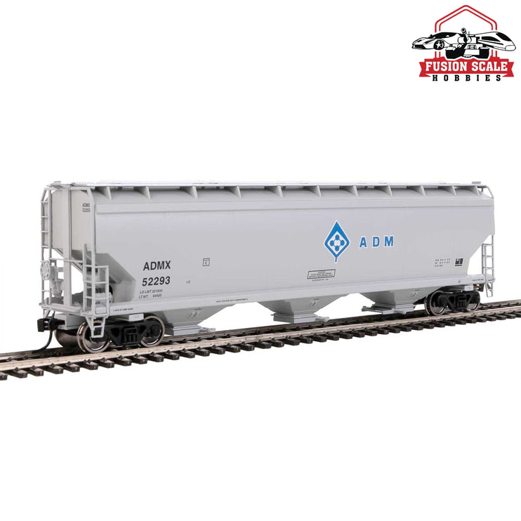 Walthers Mainline HO Scale 60' NSC 5150 3-Bay Covered Hopper Ready to Run Archer-Daniels-Midland ADMX #52293