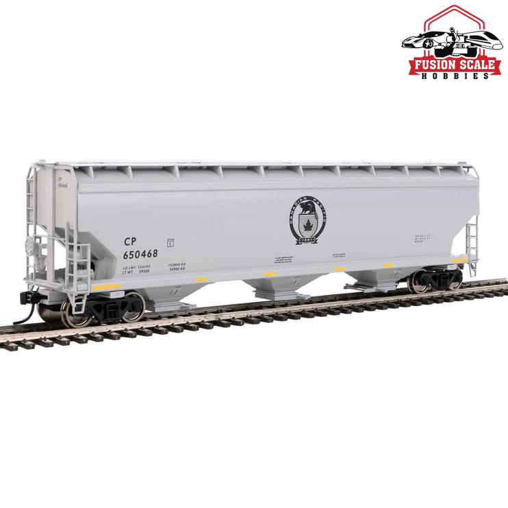 Walthers Mainline HO Scale 60' NSC 5150 3-Bay Covered Hopper Ready to Run Canadian Pacific #650468