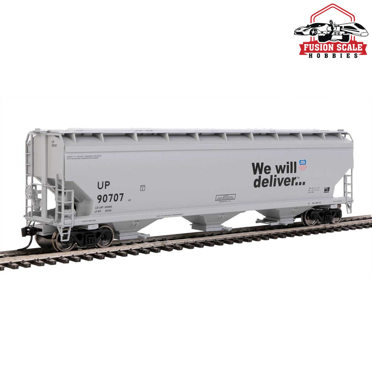 Walthers Mainline HO Scale 60' NSC 5150 3-Bay Covered Hopper Ready to Run Union Pacific(R) #90707