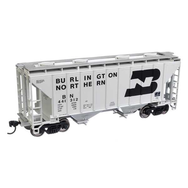 Walthers Mainline HO Scale 37' 2980 Cubic-Foot 2-Bay Covered Hopper Burlington Northern #441312