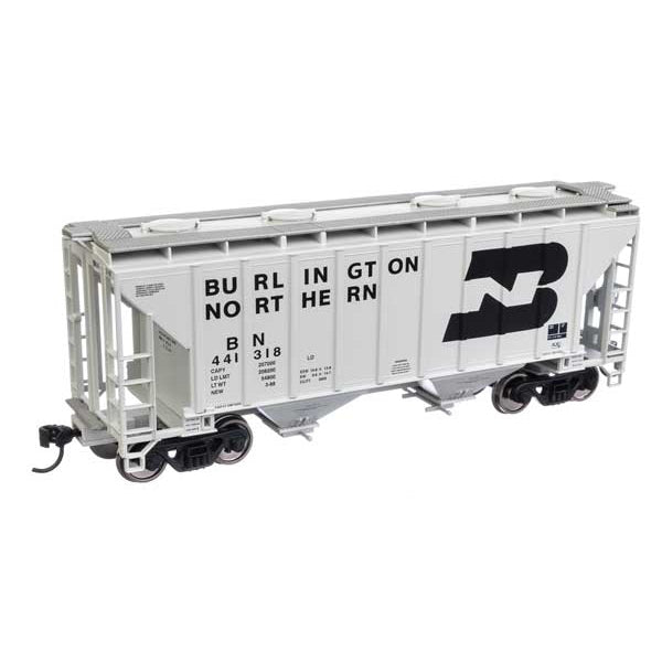 Walthers Mainline HO Scale 37' 2980 Cubic-Foot 2-Bay Covered Hopper Burlington Northern #441318