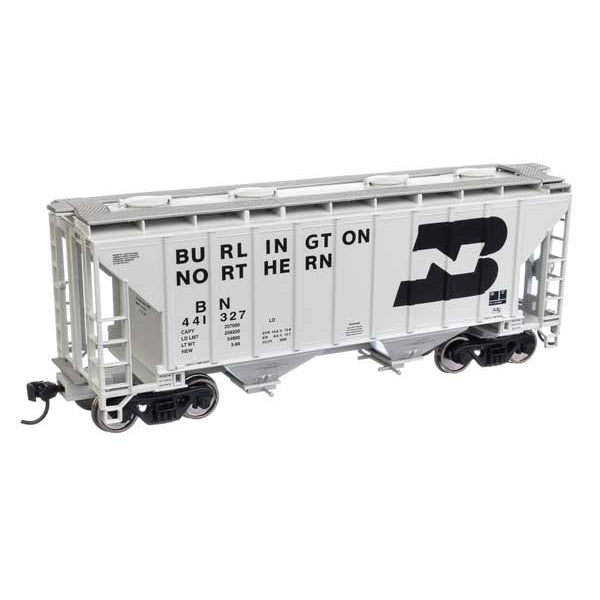 Walthers Mainline HO Scale 37' 2980 Cubic-Foot 2-Bay Covered Hopper Burlington Northern #441327