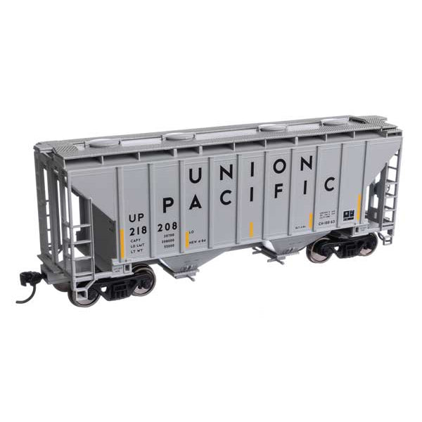 Walthers Mainline HO Scale 37' 2980 Cubic-Foot 2-Bay Covered Hopper Union Pacific #218208