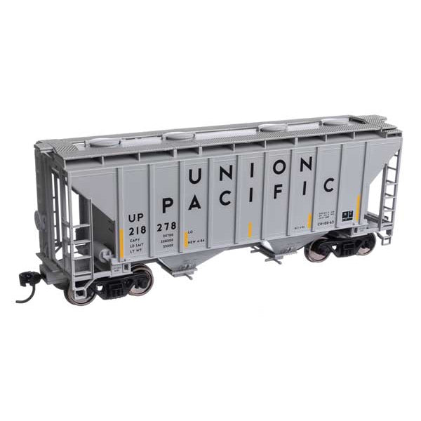 Walthers Mainline HO Scale 37' 2980 Cubic-Foot 2-Bay Covered Hopper Union Pacific #218278