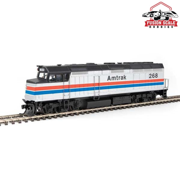 Walthers Mainline HO Scale EMD F40PH Standard DC Amtrak(R) #268 (Phase II; silver, red, white, blue, black)