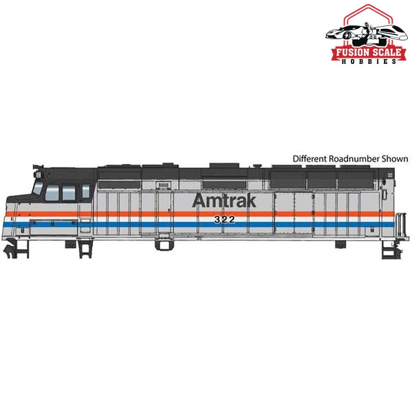 Walthers Mainline HO Scale EMD F40PH Standard DC Amtrak(R) #322 (Phase III; Equal Red, White, Blue Stripes)