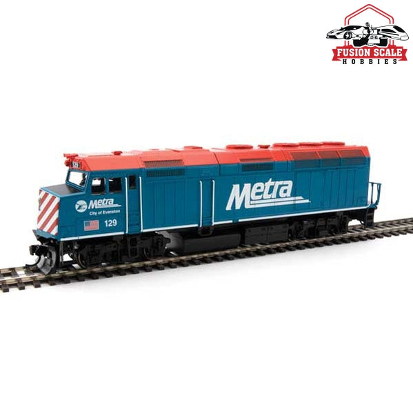 Walthers Mainline HO Scale EMD F40PH Standard DC Metra #129