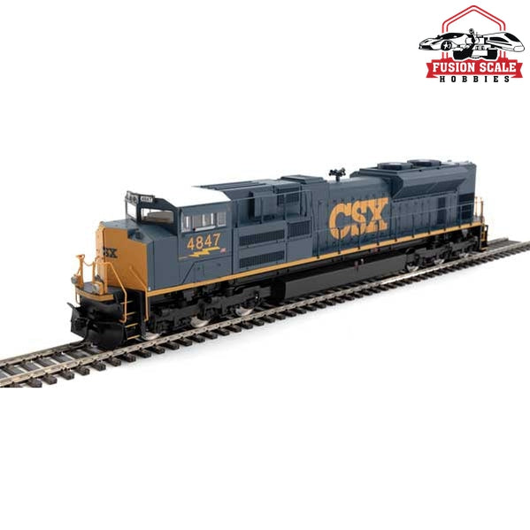 Walthers Mainline HO Scale EMD SD70ACe Standard DC CSX Transportation #4847 (blue, yellow, White Roof; U.S. Flag, Lightning Bolt)