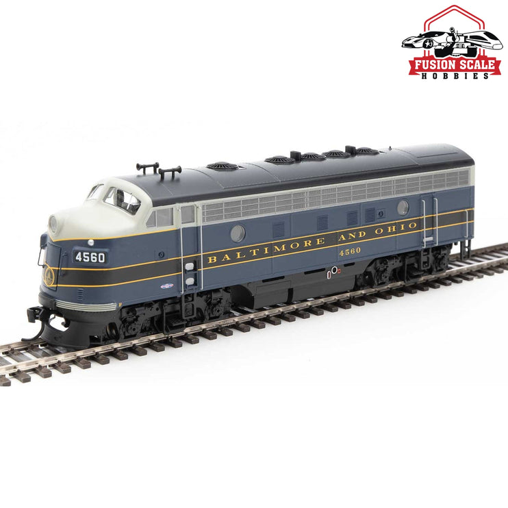 Walthers Mainline HO Scale EMD F7 A Standard DC Baltimore & Ohio #4560 (gray, blue, black, dulux)